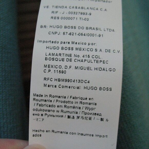 Hugo Boss Mens Green Cotton Sweater Pullover Sweater - Picture 8 of 8